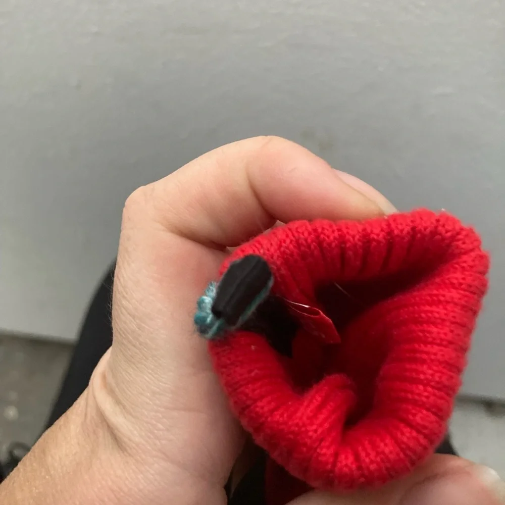 Golla branded red stretchy pouch for phone - Picture 2 of 3